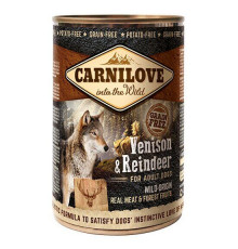 Вологий корм консерви для собак Carnilove Venison & Reindeer 400 г (оленіна)