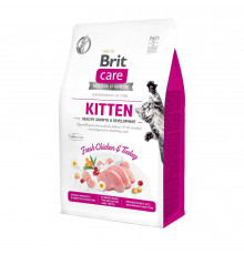 Сухий беззерновий корм для кошенят Brit Care Cat Grain-Free Kitten (курка та індичка) 400 г