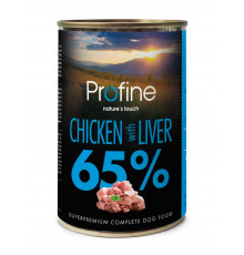 Вологий корм консерви для собак Profone Chiken and Liver 400 г (курка та печінка)