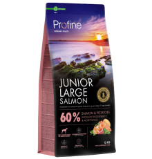 Корм сухий Profine Junior Large Salmon and Potatoes для цуценят та юніорів великих порід, з лососем та картоплею, 12 кг