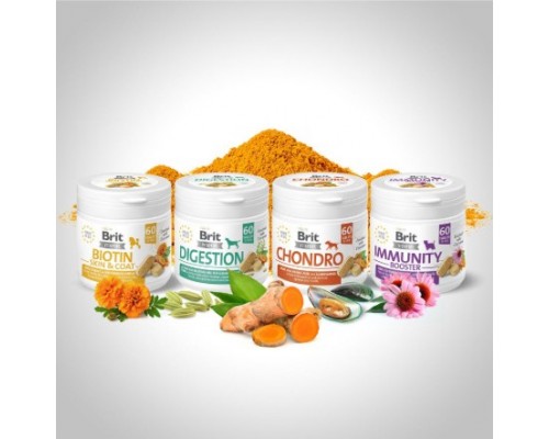 Вітаміни Brit Vitamins Biotin Skin and Coat Care для собак для шкіри та шерсті 60 таблеток